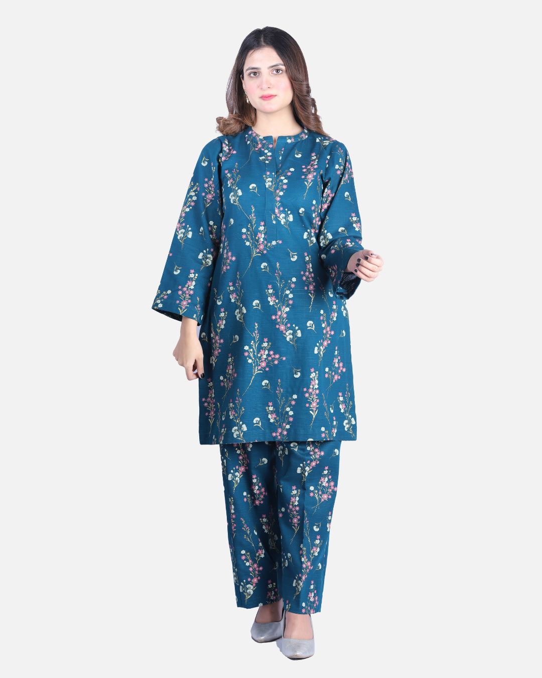 Spring Print Khaddar Suit