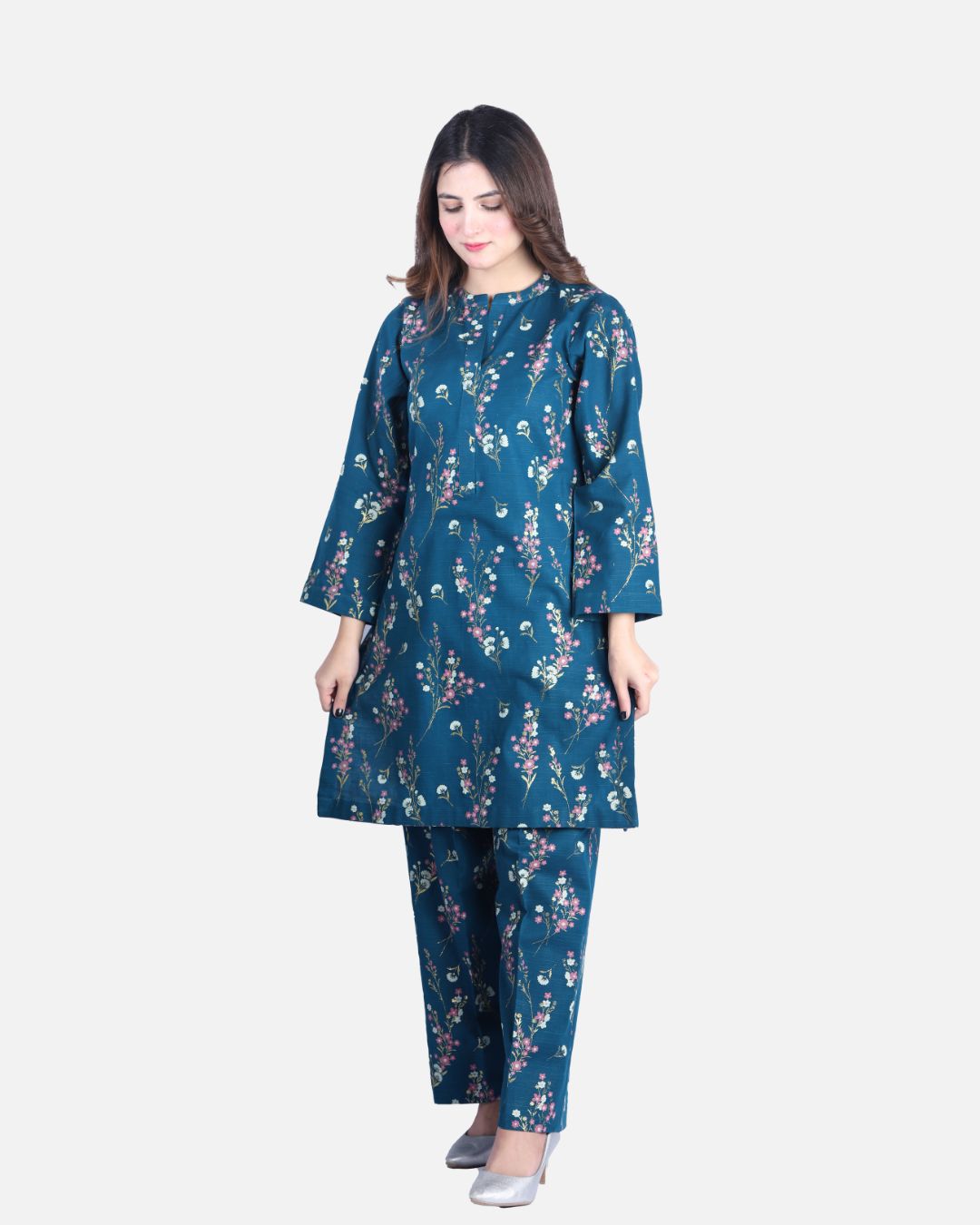Spring Print Khaddar Suit