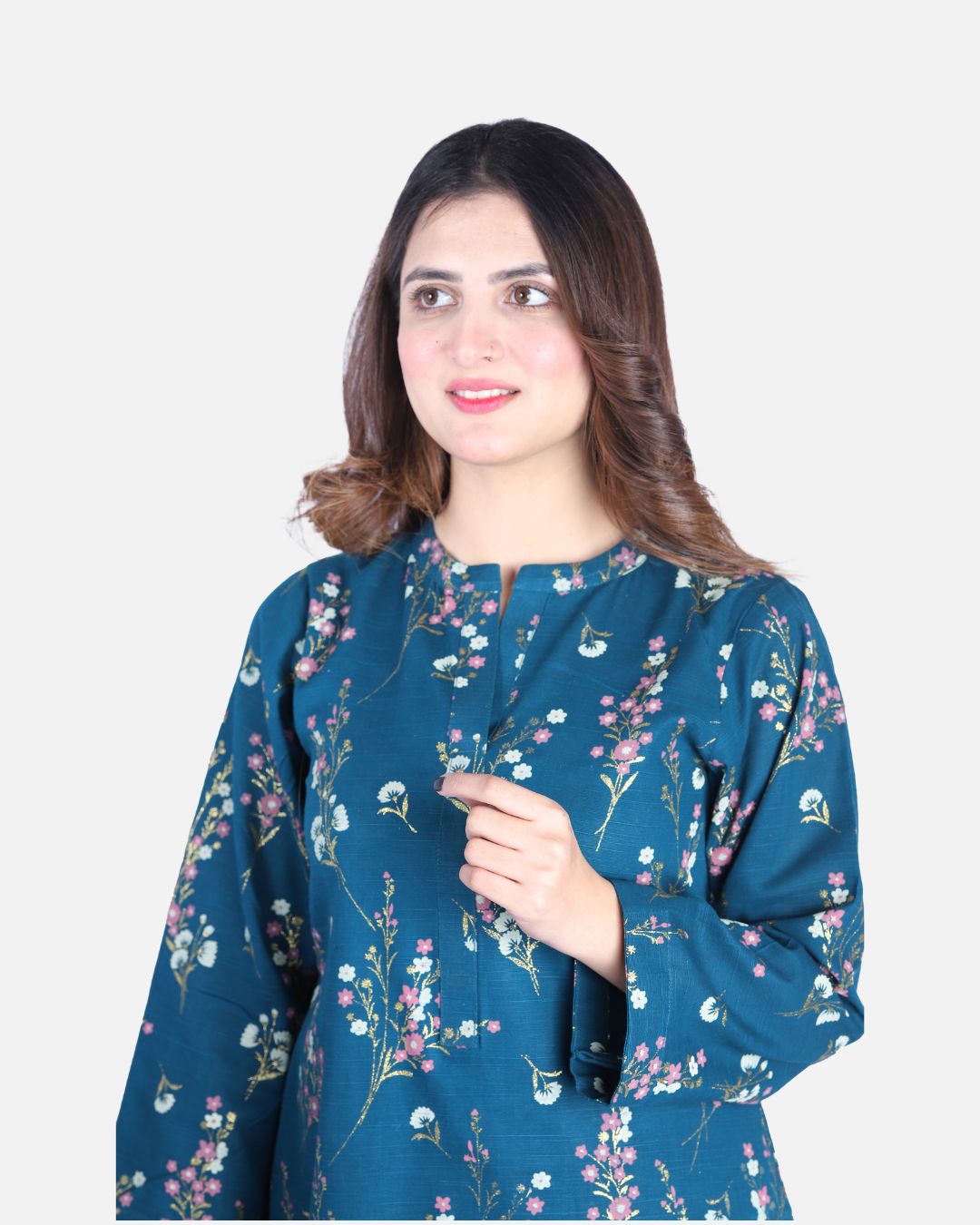 Spring Print Khaddar Suit