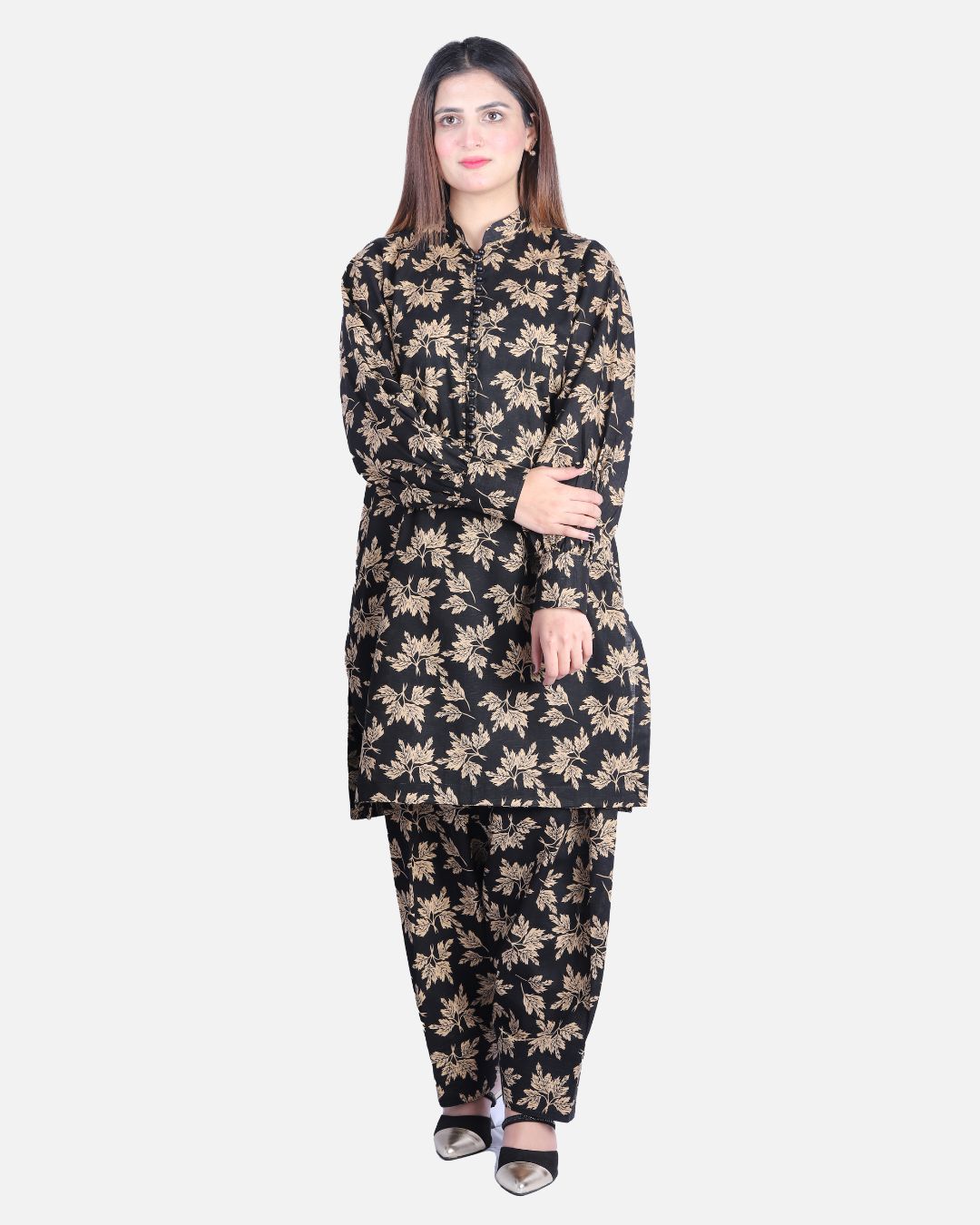 Autumn Print Khaddar Suit