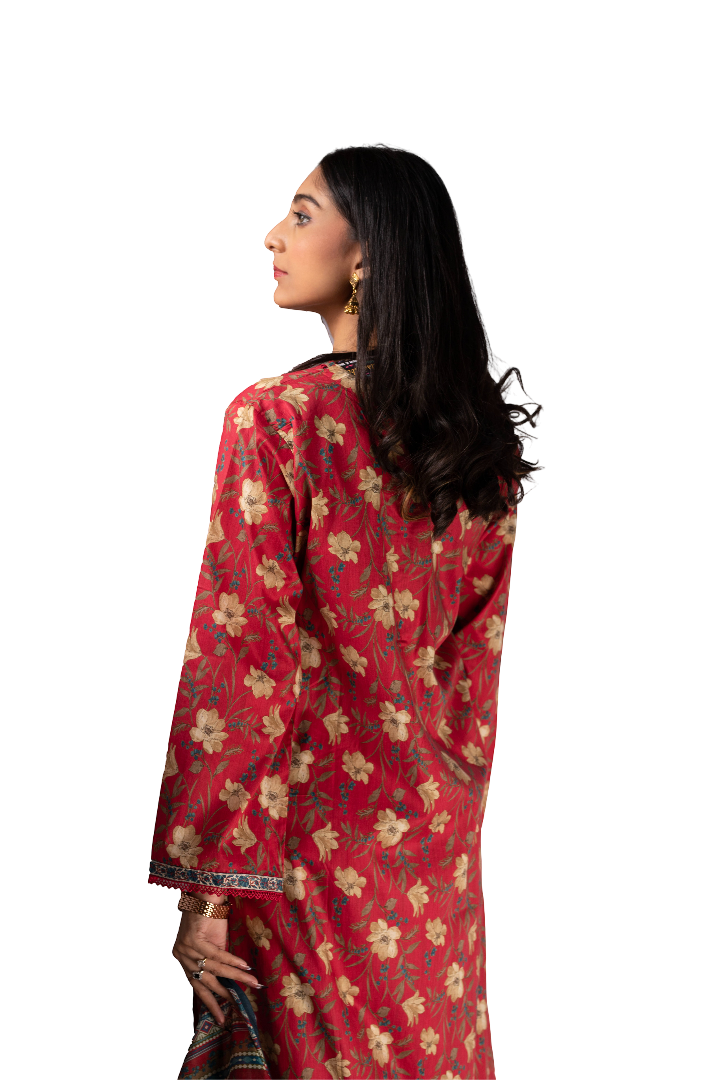 Three Piece Lawn Ladies Suit.