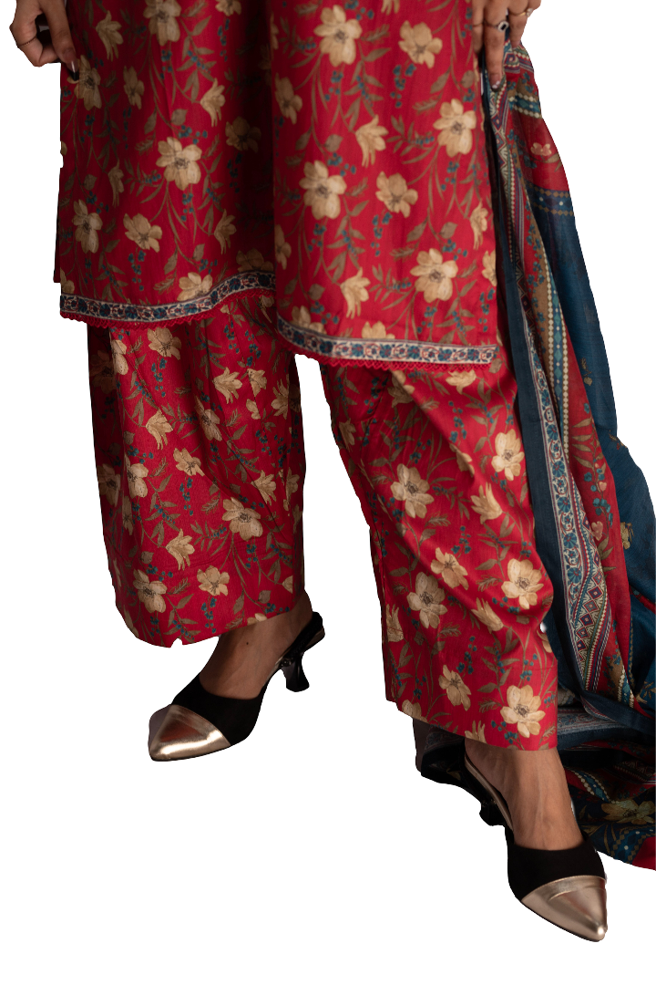 Three Piece Lawn Ladies Suit.