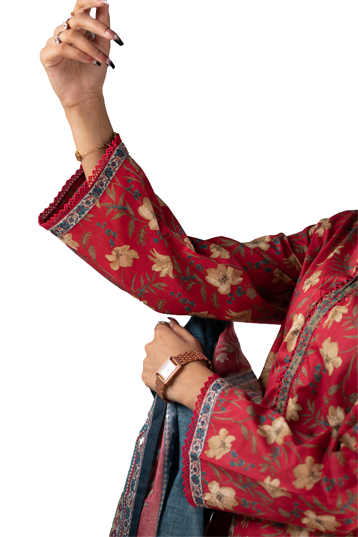 Three Piece Lawn Ladies Suit.