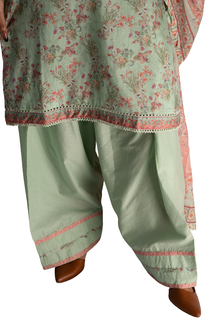 3 Piece Lawn Suit for Ladies