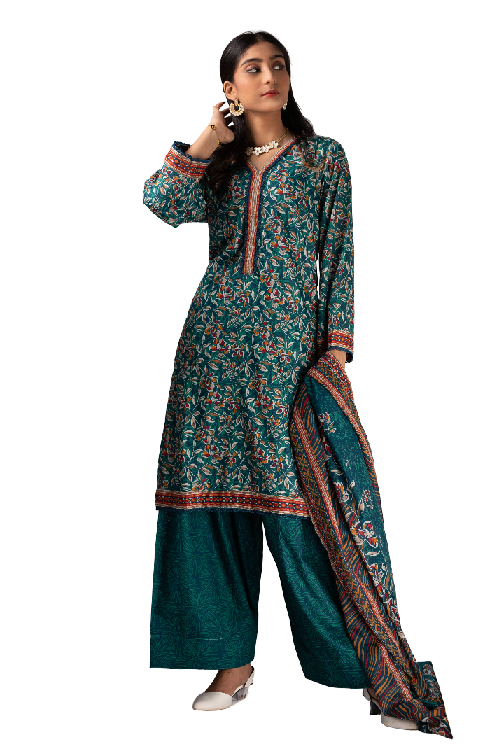 Lawn Suit For Ladies- 3 piece