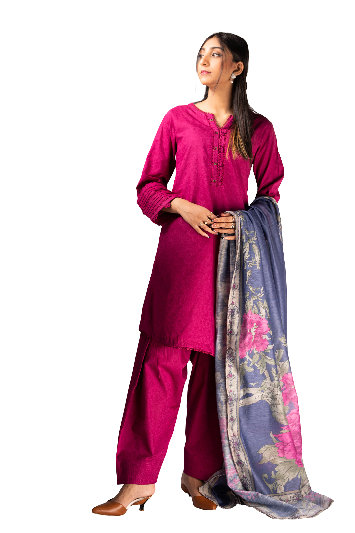 Ladies Three Piece Lawn Stitched Suit
