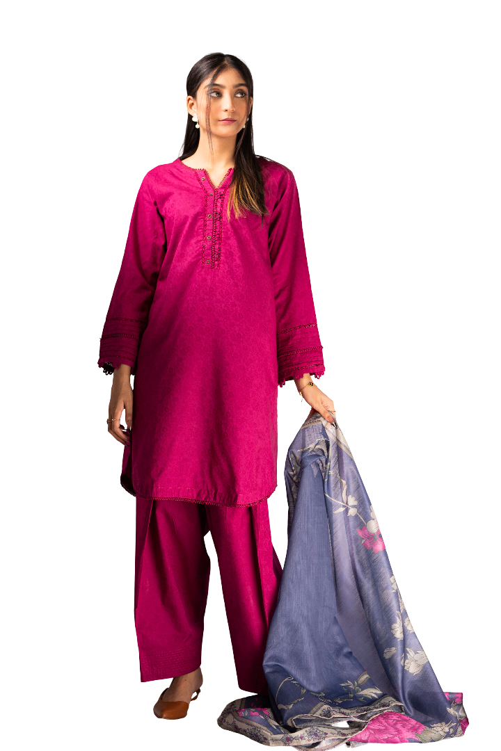 Ladies Three Piece Lawn Stitched Suit