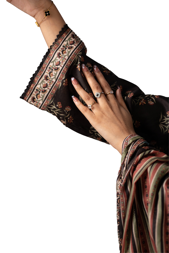 3 piece Printed Lawn Suit For Ladies