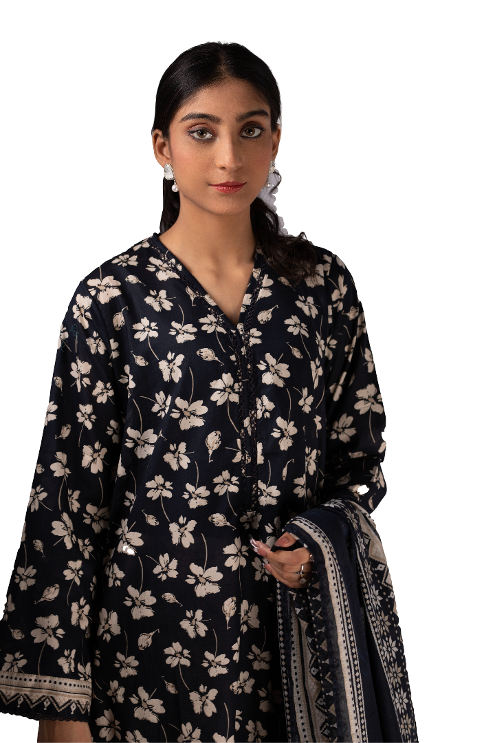 Printed Lawn Suit For Women 3 Piece