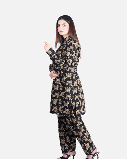 Autumn Print Khaddar Suit
