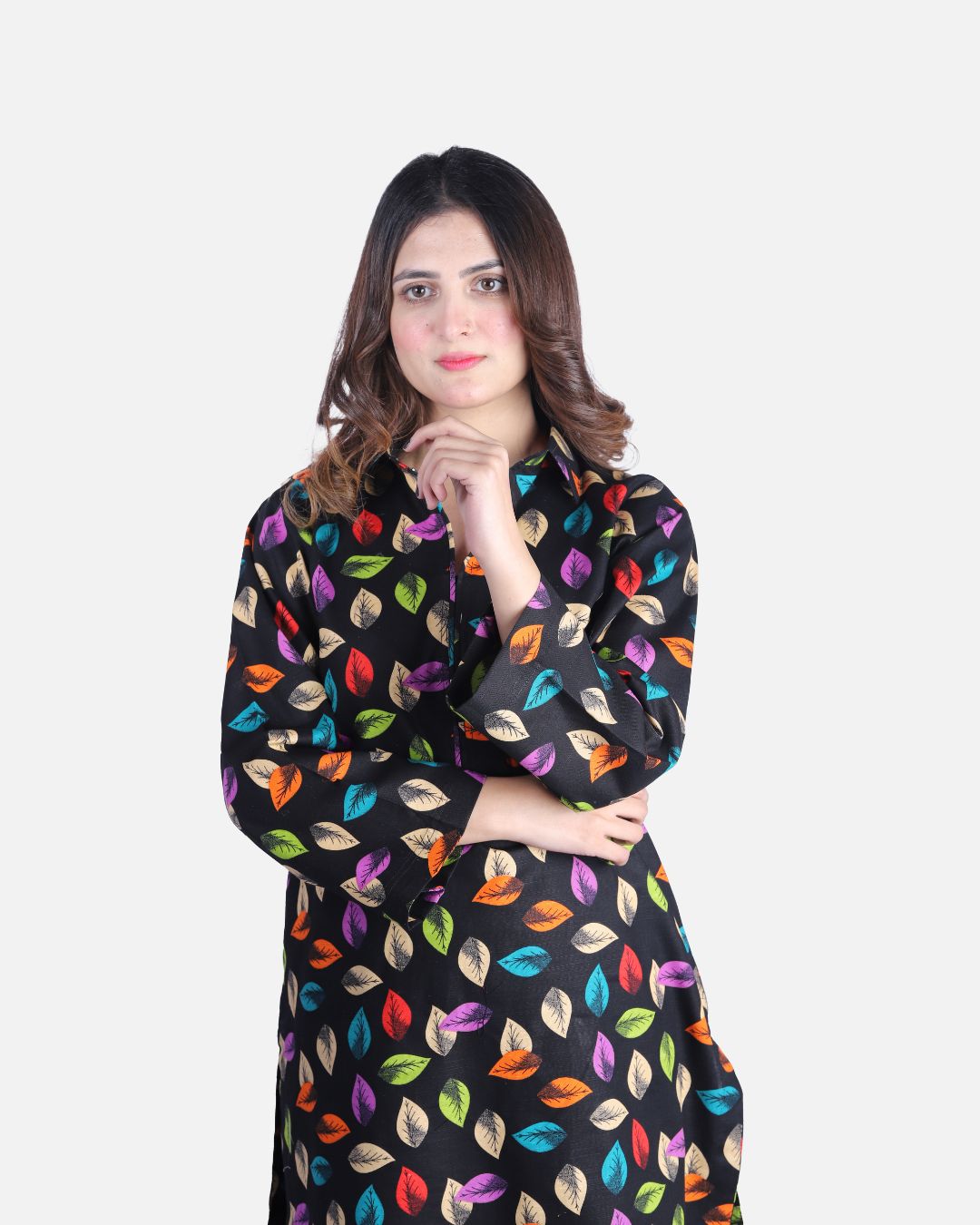 Colorful Printed Khaddar Suit