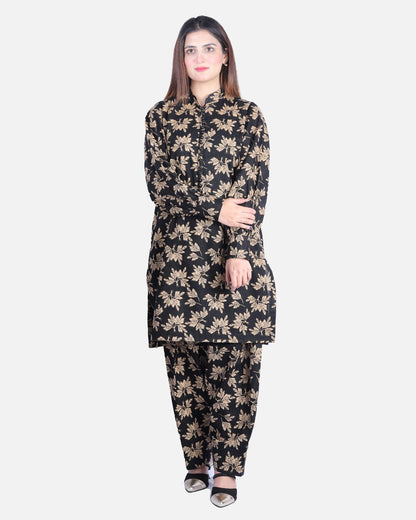 Autumn Print Khaddar Suit