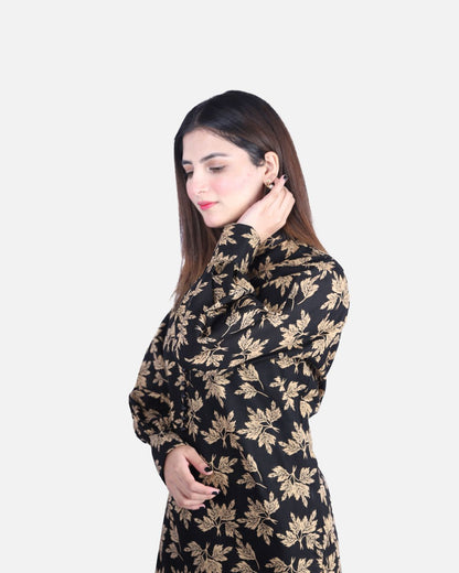 Autumn Print Khaddar Suit