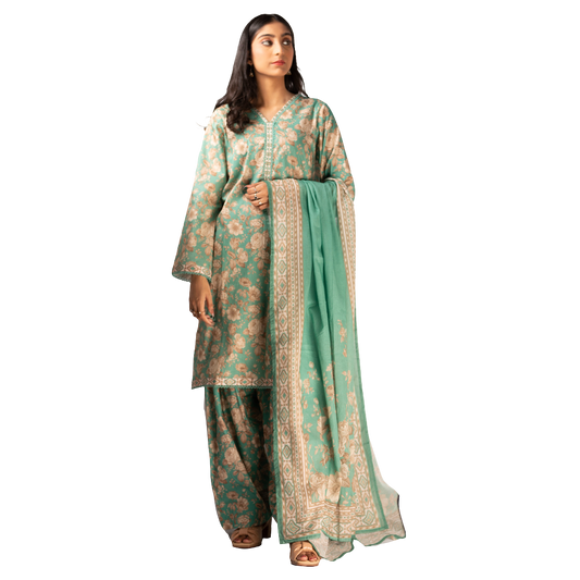 Premium Lawn Suits for Women – 3-Piece Suit with Dupatta