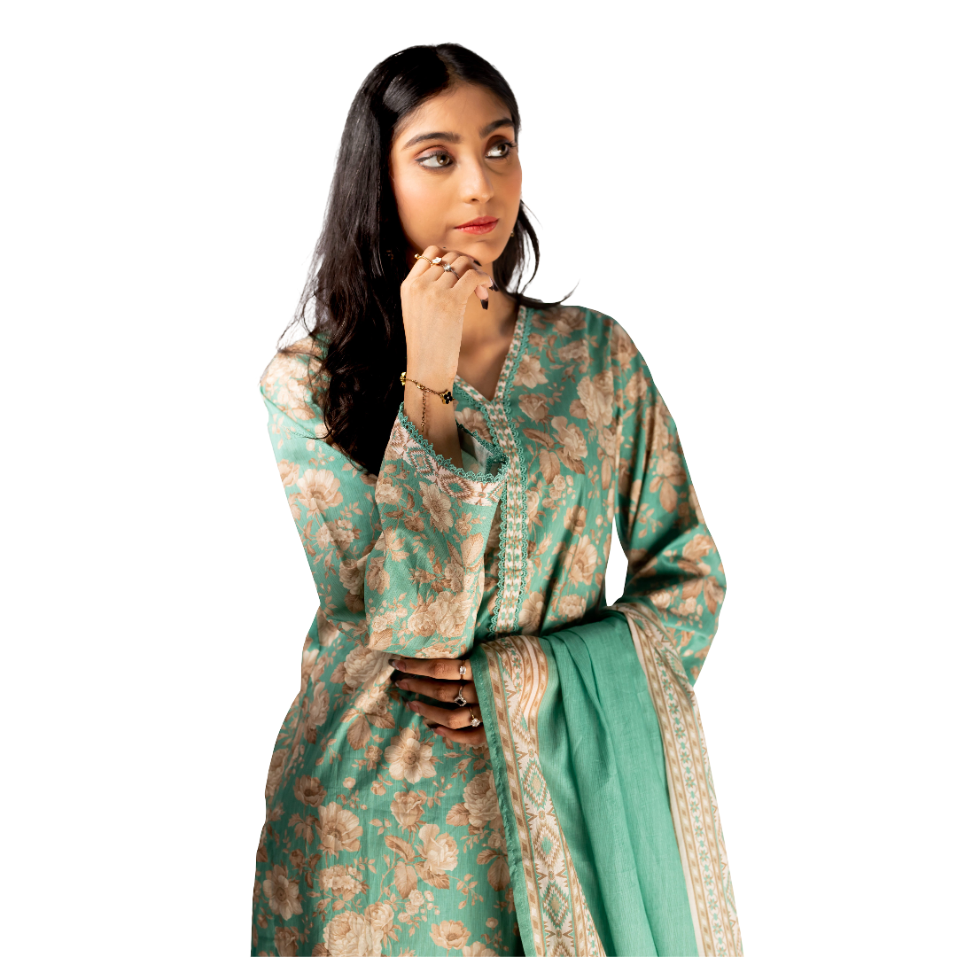 Premium Lawn Suits for Women – 3-Piece Suit with Dupatta