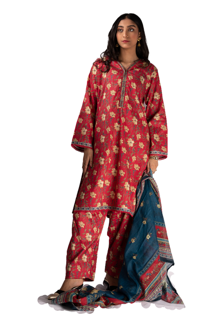 Three Piece Lawn Ladies Suit.