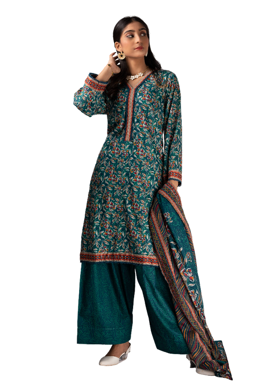 Lawn Suit For Ladies- 3 piece