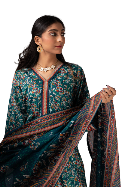 Lawn Suit For Ladies- 3 piece