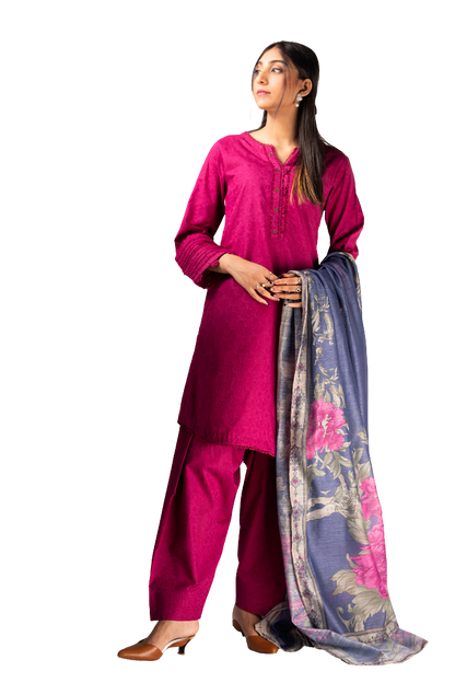 Ladies Three Piece Lawn Stitched Suit