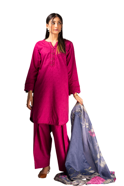 Ladies Three Piece Lawn Stitched Suit
