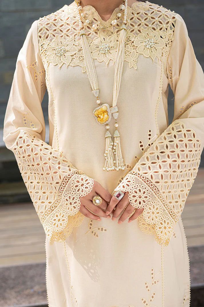 3 piece Chicken Kari Embroidered Suit (Unstitched)