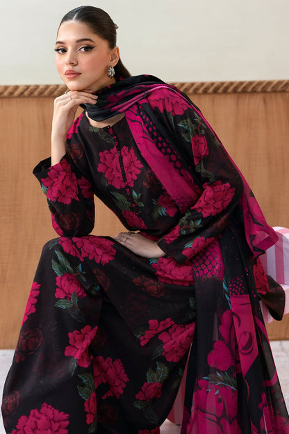 Three Piece Printed Lawn Suit For Women
