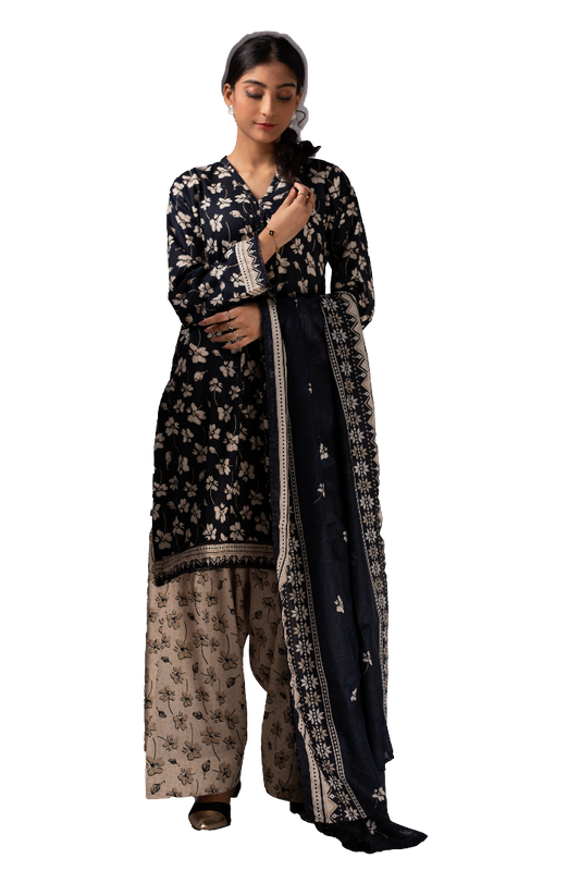 Printed Lawn Suit For Women 3 Piece